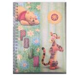 Keskin Color Winnie The Pooh A4 Spiralli PP Kapak 5 Subject 150 Yaprak Kareli - 1 Adet - Açık Yeşil Defter