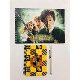 Keskin Kırtasiye Seti ( Harry Potter Resim Defteri 17*25 - Not Defteri - Üçgen Uçlu Kalem )-1