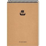 Keskin La Plume Viking 17 x 24 cm Bloknot Kraft Kapak 60Yaprak Çizgili Üstten Spiralli 145491 99