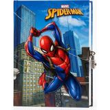 Keskin Marvel Spider-Man Kilitli Günlük Defter – Sert Kapak Metal Kilitli - NO 2