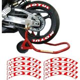 Keskin Motors Motul Kırmızı 3D Lastik Yanak Yazısı