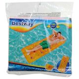 Keskin Sound Bestway 188 cm Bardaklı Deniz Yatak Şişme - Turuncu