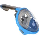 Keskin Sound Full Face Silikon Katlanan Snorkel Maske Set - Mavi