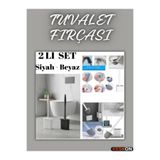 Keskon 2’li Set Tuvalet Fırçası – Siyah & Beyaz Silikon, Bükülebilir ve Pratik WC/Klozet Fırçası