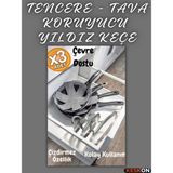 Keskon 3 Adet Kalın Düzenleyici Çizdirmez Elyaf Keçe – Tava, Tencere ve Bor Cam Koruyucu 30x30 cm