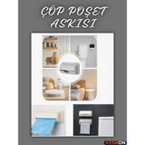 Keskon Çöp Poşeti Haznesi – Yapışkanlı Çöp Poşeti Düzenleyici Aparat - ÇOK RENKLİ