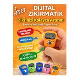 Keskon Dijital Renkli Zikirmatik – Ergonomik Tek Tuşlu Zikir Sayacı Taşınabilir Zikir Sayma Aracı
