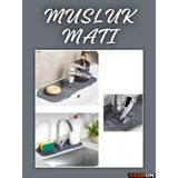 Keskon Esnek Musluk Lavabo Matı – Su Geçirmez Batarya Altı Koruyucu, Mutfak ve Banyo Süngerliği - 1 Adet