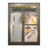 Keskon Porselen Saplı Metal Mini Çırpıcı 20 cm – El Çırpıcısı, Mutfak Karıştırma Teli