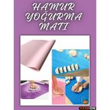 Keskon Silikon Ölçekli Hamur Açma Matı | Hamur Yoğurma ve Pişirme Matı | Ölçülü Mutfak Aparatı - Çok Renkli