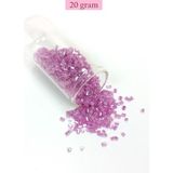 Kesme Cam Boncuk 2mm - 20 Gram - Şeffaf Eflatun -BNC311