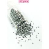 Kesme Cam Boncuk 2mm - 60 Gram - Mat Gümüş - BNC381