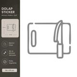 Kesme Tahatası Mat Gri Dekoratif Folyo Sticker 14X14 Cm