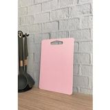 Kesme Tahtası Plastik Pembe 14x24 Cm