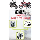 Kesmez Motor Mondiaal Drift L Ayna+Led Sinyal Set Takım