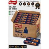 KESPACK Çöp Poşeti 55x60 Mavi Renk Orta Boy 20 Rulo 400 Adet Çöp Torbası