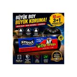 KESPACK Çöp Poşeti 80x110 400 Gram 3+1 Kalın Çöp Torbası