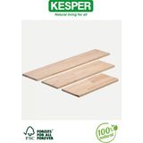 Kesper Doğal Ahşap Raf Panosu – Çam & Ladin Ağacı | Fsc Sertifikalı | %100 Doğal 600X300X18 mm - 1000X300X18 MM
