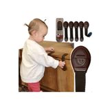ketbox Çocuk Bebek Çekmece Dolap Beyaz Eşya Güvenlik Emniyet Koruma Kilidi Çok Amaçlı Kilit 5 Adet KVKILIT5
