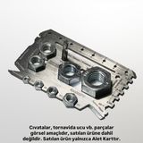 Ketche 28 Fonksiyonlu Çok Amaçlı Kart Alet Seti - Paslanmaz Çelik Cep Boyu, Kredi Kartı Boyutunda, Bisiklet Anahtarı, Tornavida, Çakı ve Daha Fazlası