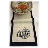 Keten Görünümlü Balkabağı Desenli Runner 40x140