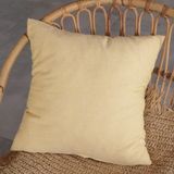 Keten Kırlent Kılıfı, Bohem Kırlent Kılıfı - 45 x 45 cm - Sarı