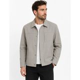 Keten Mevsimlik Ceket - XL - Gri