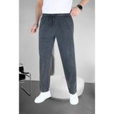 Keten Pantolon Hambez Alt Eşofman Rahat Kalıp Büyük Beden Ham Bez UNISEX%100 Pamuk Relaxed Beden Aralığı M-6xl - 3XL - Siyah - Açık