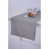 Keten Runner Leke Tutmaz Kumaş Gri 40x140 - 40 x 140 cm