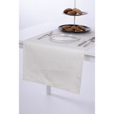 Keten Runner Leke Tutmaz Kumaş Krem 40x140 - 40 x 140 cm