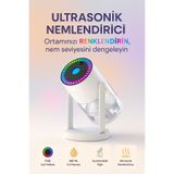 KETENOFFİCİAL Rgb Led Işıklı Hava Nemlendirici Yıldız Tavan Efektli Buhar Makinesi Aroma Difüzör Oda Nemlendirici