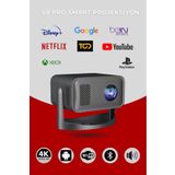 KETENOFFİCİAL V8 Smart Taşınabilir Android Projeksiyon Dahili Hoparlör Ve Wifi Akıllı Sinema Projektör