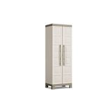 Keter Excellence 4 Raflı ve Uzun Bölmeli Plastik Dolap Bej 65x45x182 cm
