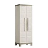 Keter Excellence High 4 Raflı Çok Amaçlı 182x65x45 cm Bej Plastik Dolap