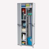Keter Space 4 Raflı Çok Amaçlı 177x65x45 cm Gri Plastik Dolap