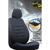 KETHLİNE Fiat / Tofaş Serçe Uyumlu Siyah Oto Koltuk Kılıfı (tam Takım Araba Koltuk Kılıfı)
