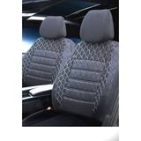 Kethline Ford Transit Connect Uyumlu Siyah Oto Koltuk Kılıfı (Tam Takım Ön Arka Araç Koltuk Kılıfı)