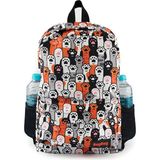 Ketnez Bybag 4'lü Set Kedi Köpek Patisi Desenli Sırt Çantası Kalemlik Makyaj Çantası Büyük Boy Makyaj Çantası - Renkli - Kalem Kutusu - 19cm X 8cm X 4cm