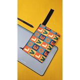 Ketnez Bybag El Çantası Seyahat Kozmetik Telefon Tablet Çantası Su Itici Kumaşlı, Renkli Dijital Baskılı, 23X16CM - 19cm X 8cm X 4cm - Kalem Kutusu