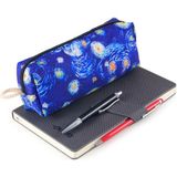 Ketnez Bybag Van Gogh Yıldızlı Gece Tablosu Desenli Renkli Kalemlik Fermuarlı Makyaj Çantası