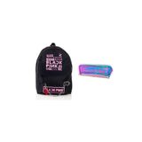 ketnez Siyah Blackpink Piercing Sırt Okul Çantası Ve Kalemlik Ikili Set BLACKPİNK_HOLOGRAM_ÇANTA_SET