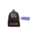 ketnez Siyah Blackpink Sırt Okul Çantası Ve Hologram Kalemlik Ikili Set SİYAH_BLİNK_HOLOGRAM_ÇANTA_SET