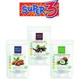 KetoCook Badem Unu + Hindistan Cevizi Unu + Keçiboynuzu Unu Super 3 Set 3*100 Gram - 300 gr