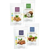 KetoCook Un Quadro Set (4x300 Gram) Ketojenik Badem+fındık+ceviz+h,cevizi