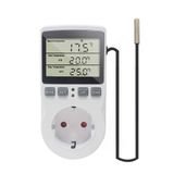 KETOTEK Dijital Termostat Priz Termostatik Sıcaklık Kontrol Fişi 220V sonda ile için Isıtıcı Fan Sera İnkübatör Sürüngen