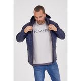 Kevin Erkek Kapşonlu Mont K202 Lacivert - XL