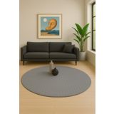 KEVLİNE Kevline Home Modern Dekoratif Halı Kaymaz Taban Yıkanabilir Salon Halısı Yuvarlak Halı