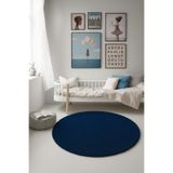 KEVLİNE Modern Yuvarlak şekilli Salon Halısı Çocuk Odası Yolluk Kaymaz Taban Halı