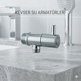 Kevser Su Armatürleri Kromlu Aç Kapat Taharat Gümüş