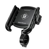 Kewig KWG-M8SP-S-C Alüminyum Alaşım Motosiklet Telefon Tutucu – Gidon Bağlantılı, Titreşim Korumalı ve Güvenlik Kilitli (5.4-7.2 İnç Uyumlu)